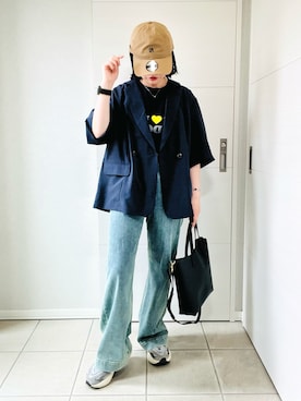 「FREE'S MART（フリーズマート）のアイテム（パンツ）」を使った、❁⃘asa❁⃘さん（レディース・150cm）の夏コーディネート