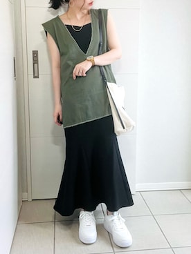 「AS KNOW AS plus（アズノゥアズプラス）のアイテム（スニーカー）」を使った、❁⃘asa❁⃘さん（レディース・150cm）の夏コーディネート