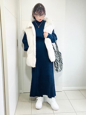 「AS KNOW AS plus（アズノゥアズプラス）のアイテム（スニーカー）」を使った、❁⃘asa❁⃘さん（レディース・150cm）の秋コーディネート