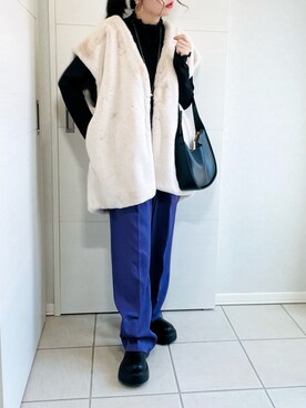 「rectangle（レクタングル）のアイテム（ベスト）」を使った、❁⃘asa❁⃘さん（レディース・150cm）の秋コーディネート