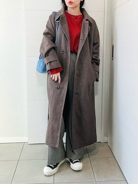 「レッド」｜「アイテム（その他）」を使った、❁⃘asa❁⃘さん（レディース・150cm）の冬コーディネート