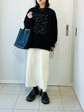 「アイテム（スウェット）」を使った、❁⃘asa❁⃘さん（レディース・150cm）の秋コーディネート