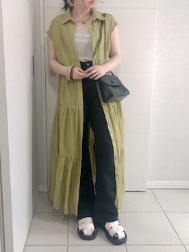 「M nort（エムノート）のアイテム（パンツ）」を使った、❁⃘asa❁⃘さん（レディース・150cm）の夏コーディネート