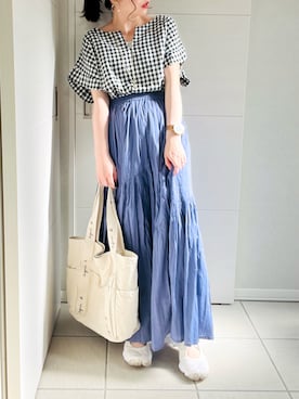 「おとなコーデ」｜「アイテム（その他）」を使った、❁⃘asa❁⃘さん（レディース・150cm）の夏コーディネート