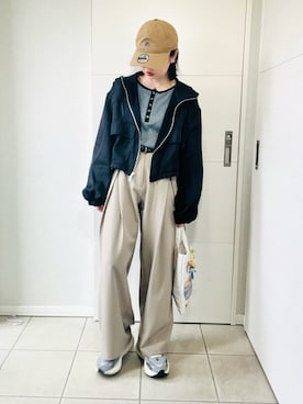 「Re:EDIT（リエディ）のアイテム（パンツ）」を使った、❁⃘asa❁⃘さん（レディース・150cm）の春コーディネート