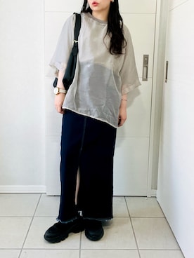 「reca（レカ）のアイテム（その他トップス）」を使った、❁⃘asa❁⃘さん（レディース・150cm）の夏コーディネート