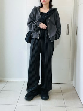 「アイテム（パーカー）」を使った、❁⃘asa❁⃘さん（レディース・150cm）の秋コーディネート