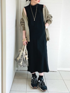 「甘辛mix」｜「アイテム（MA-1）」を使った、❁⃘asa❁⃘さん（レディース・150cm）の春コーディネート
