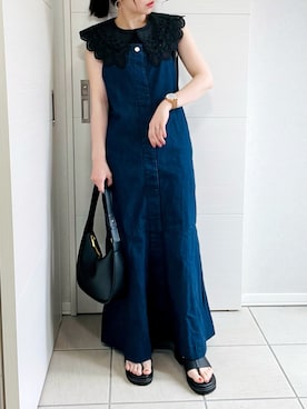 「襟付きトップス」｜「アイテム（その他）」を使った、❁⃘asa❁⃘さん（レディース・150cm）の夏コーディネート