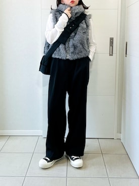 「アイテム（ベスト）」を使った、❁⃘asa❁⃘さん（レディース・150cm）の秋コーディネート