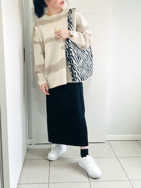 「AS KNOW AS plus（アズノゥアズプラス）のアイテム（スニーカー）」を使った、❁⃘asa❁⃘さん（レディース・150cm）の秋コーディネート