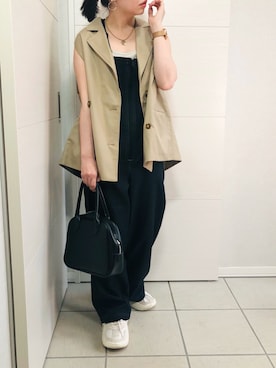 「UGG」｜「アイテム（サロペット/オーバーオール）」を使った、❁⃘asa❁⃘さん（レディース・150cm）の夏コーディネート