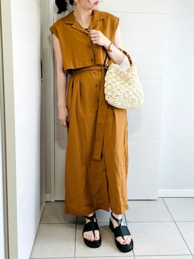 「アパートバイローリーズ」｜「アイテム（その他）」を使った、❁⃘asa❁⃘さん（レディース・150cm）の夏コーディネート
