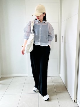 「agnes b.（アニエスベー）のアイテム」を使った、❁⃘asa❁⃘さん（レディース・150cm）の夏コーディネート