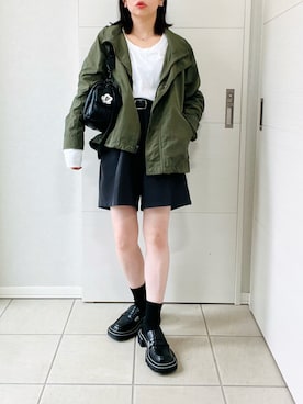 「アイテム（マウンテンパーカー）」を使った、❁⃘asa❁⃘さん（レディース・150cm）の秋コーディネート