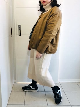 「URBAN RESEARCH Sonny Label（アーバンリサーチサニーレーベル）のアイテム（ブルゾン）」を使った、❁⃘asa❁⃘さん（レディース・150cm）の冬コーディネート