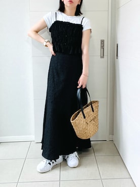 「アイテム（ワンピース/ドレス）」を使った、❁⃘asa❁⃘さん（レディース・150cm）の夏コーディネート
