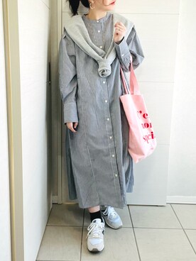 「ロゴトート」｜「アイテム（その他）」を使った、❁⃘asa❁⃘さん（レディース・150cm）の春コーディネート