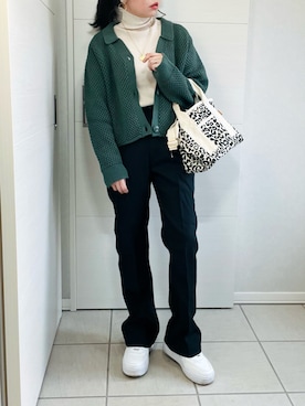 「AS KNOW AS plus（アズノゥアズプラス）のアイテム（スニーカー）」を使った、❁⃘asa❁⃘さん（レディース・150cm）の秋コーディネート