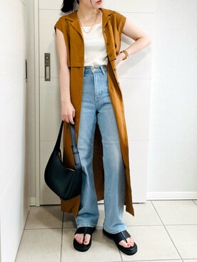 「Lee」｜「アイテム（ワンピース/ドレス）」を使った、❁⃘asa❁⃘さん（レディース・150cm）の夏コーディネート