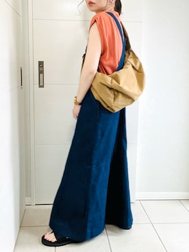 「クリスプ」｜「アイテム（ジャンパースカート）」を使った、❁⃘asa❁⃘さん（レディース・150cm）の夏コーディネート