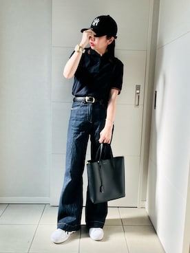 「アイテム（トートバッグ）」を使った、❁⃘asa❁⃘さん（骨格ストレート・レディース・150cm）の夏コーディネート