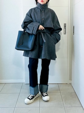 「tiptop（ティップトップ）のアイテム」を使った、❁⃘asa❁⃘さん（レディース・150cm）の冬コーディネート