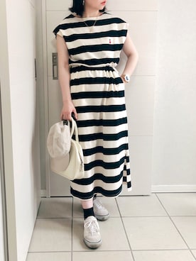 「newhattan（ニューハッタン）の【newhattan】ニューハッタンキャップ（キャップ）」を使った、❁⃘asa❁⃘さん（レディース・150cm）の夏コーディネート