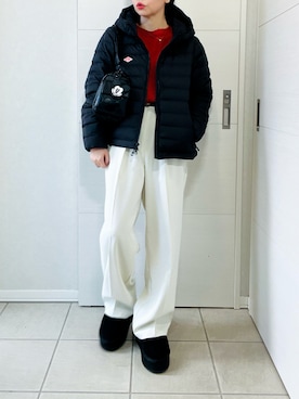 「アイテム（スラックス）」を使った、❁⃘asa❁⃘さん（レディース・150cm）の秋コーディネート