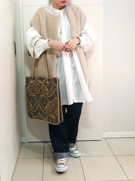「Lee（リー）のアイテム（セットアップ）」を使った、❁⃘asa❁⃘さん（レディース・150cm）の秋コーディネート