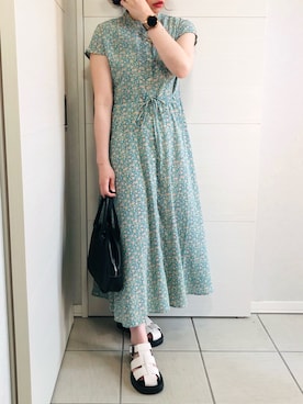 「COOLなこのコが仲間入り」｜「アイテム（シャツワンピース）」を使った、❁⃘asa❁⃘さん（レディース・150cm）の夏コーディネート