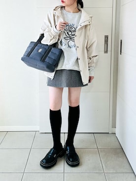 「AMELY（エミリー）のアイテム」を使った、❁⃘asa❁⃘さん（レディース・150cm）の春コーディネート