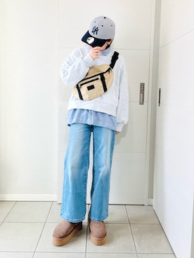 「アイテム（スリッポン）」を使った、❁⃘asa❁⃘さん（レディース・150cm）の秋コーディネート