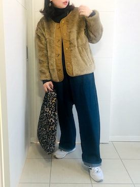 「URBAN RESEARCH Sonny Label（アーバンリサーチサニーレーベル）のアイテム（ブルゾン）」を使った、❁⃘asa❁⃘さん（レディース・150cm）の冬コーディネート