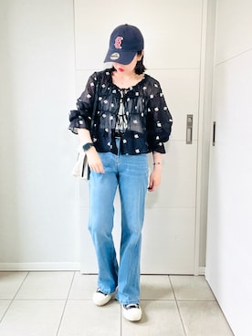 「tiptop（ティップトップ）のアイテム」を使った、❁⃘asa❁⃘さん（レディース・150cm）の夏コーディネート