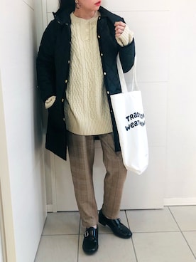 「モンクシューズ」｜❁⃘asa❁⃘さん（レディース・150cm）の秋コーディネート