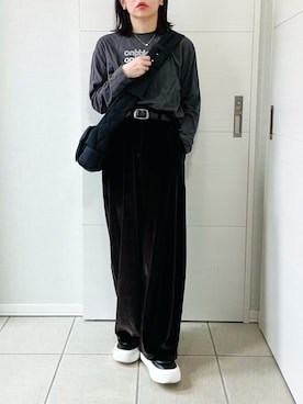 「アイテム（スニーカー）」を使った、❁⃘asa❁⃘さん（レディース・150cm）の秋コーディネート