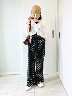 「NEW ERA（ニューエラ）のアイテム」を使った、❁⃘asa❁⃘さん（レディース・150cm）の夏コーディネート