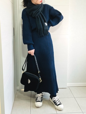 「ニットアップ」｜❁⃘asa❁⃘さん（レディース・150cm）の秋コーディネート