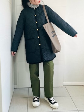 「feepur（フェピュール）のアイテム（チノパンツ）」を使った、❁⃘asa❁⃘さん（レディース・150cm）の秋コーディネート