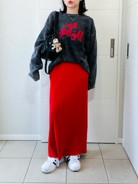 「アイテム（スニーカー）」を使った、❁⃘asa❁⃘さん（レディース・150cm）の秋コーディネート