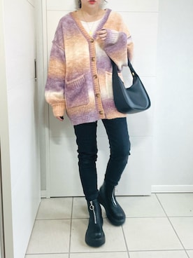 「グラデーションニット」｜「アイテム（その他）」を使った、❁⃘asa❁⃘さん（レディース・150cm）の秋コーディネート