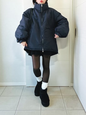 「アイテム（ブルゾン）」を使った、❁⃘asa❁⃘さん（レディース・150cm）の冬コーディネート