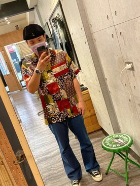 「expansion（エクスパンション）のアイテム」を使った、シケツさん（メンズ・173cm）の夏コーディネート