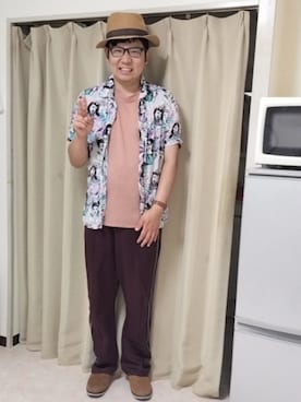 「アイテム（帽子）」を使った、あらたさん（メンズ・174cm・30代）の夏コーディネート