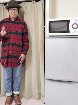 「アイテム（パンツ）」を使った、あらたさん（メンズ・174cm）の秋コーディネート