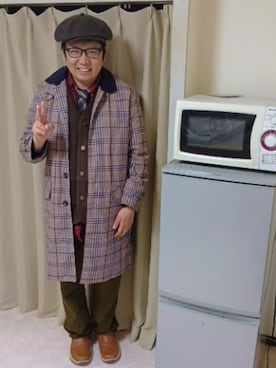 「アイテム（帽子）」を使った、あらたさん（メンズ・174cm・30代）の冬コーディネート