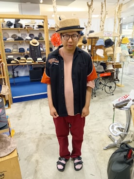 「Wrangler（ラングラー）のアイテム」を使った、あらた暑くてコメント出来ない場合ありさん（メンズ・174cm）の夏コーディネート
