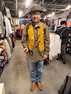「アイテム（シューズ）」を使った、あらたさん（メンズ・174cm）の秋コーディネート