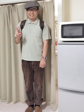 「アイテム（キャスケット）」を使った、あらたさん（メンズ・174cm）の夏コーディネート